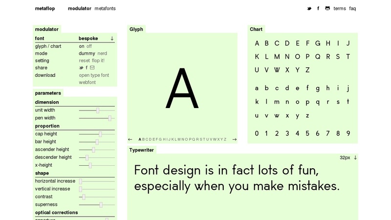 Modulator: Create Your Own Font Designs