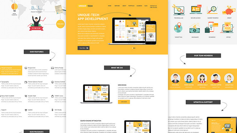 Unique-Tech Website UI